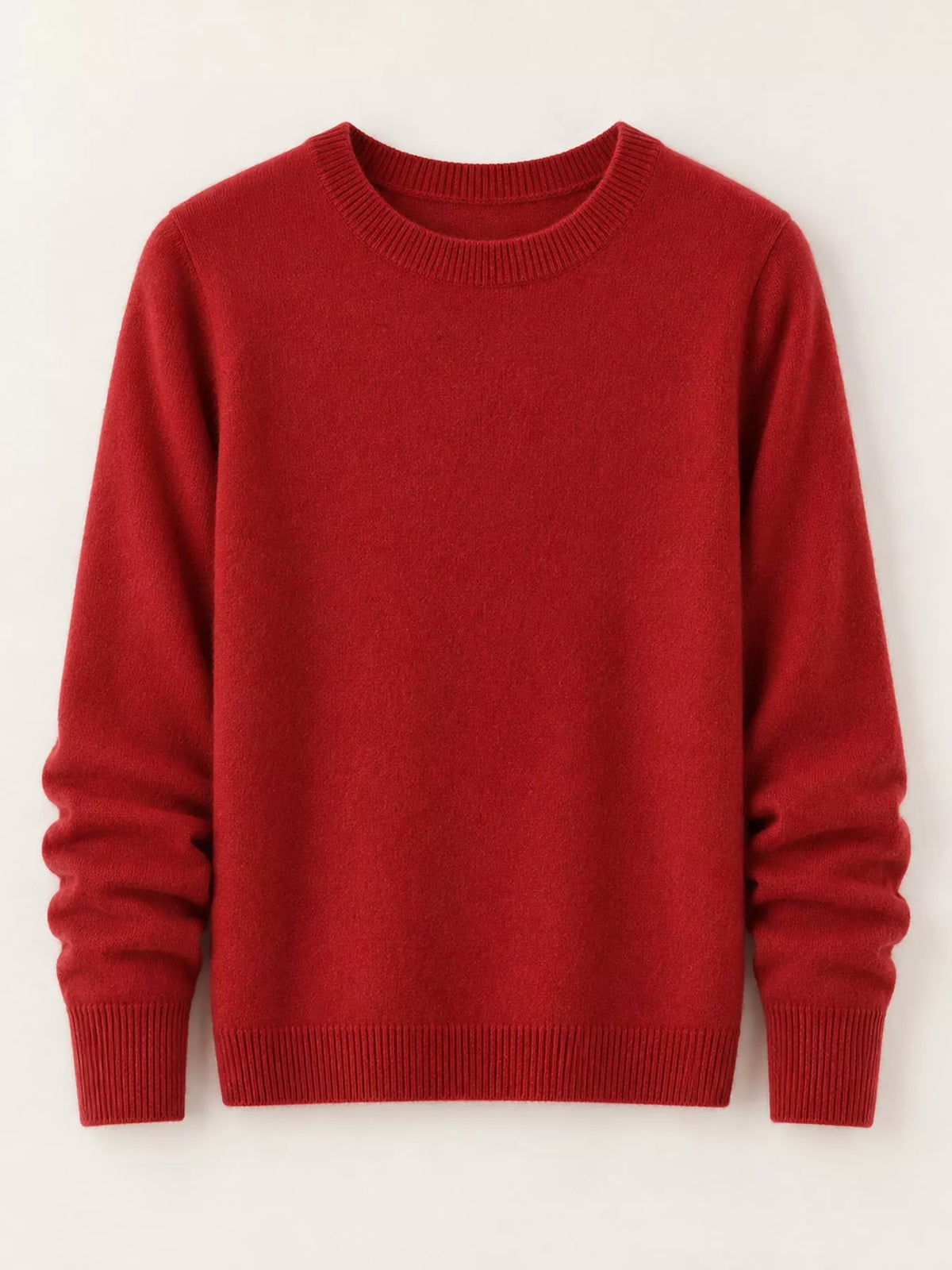 Crew Neck Long Sleeve Sweater — garment front