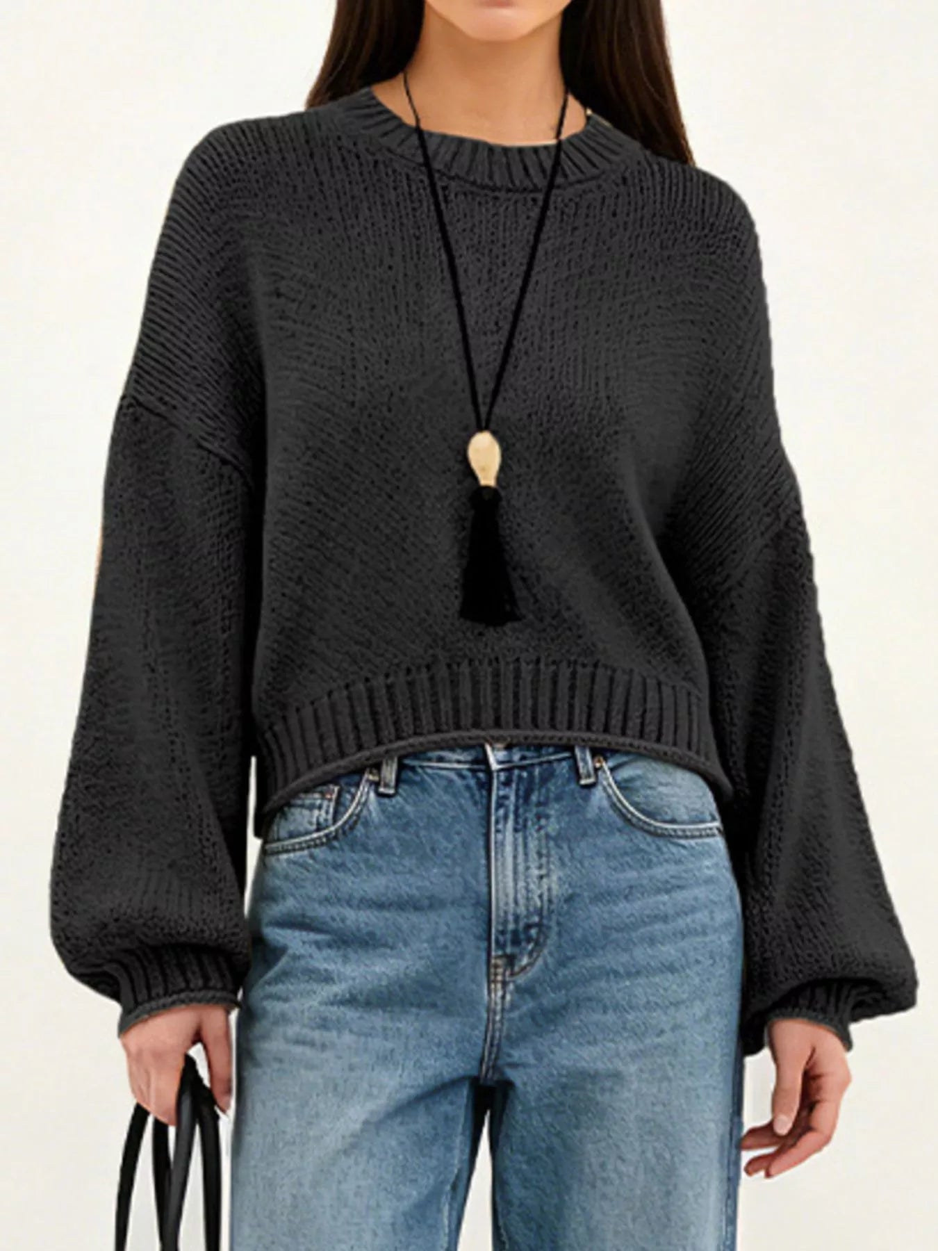 Trendsi Oversized Chunky Knit Sweater -
