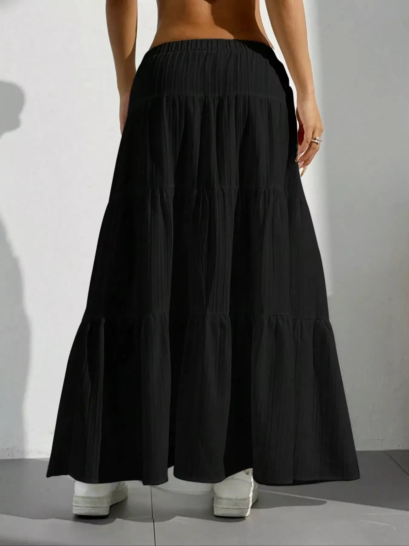 Trendsi Flowy Tiered Maxi Skirt -