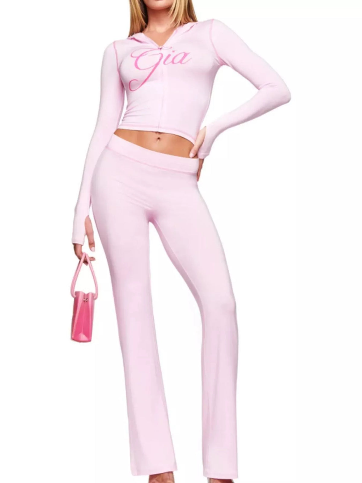 Graphic hoodie and pants set