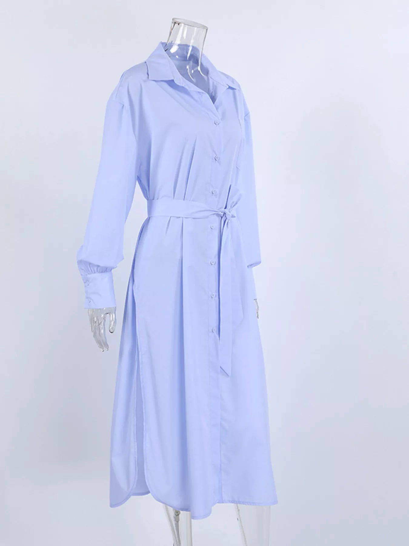 Trendsi Longline Button-Down Shirt -