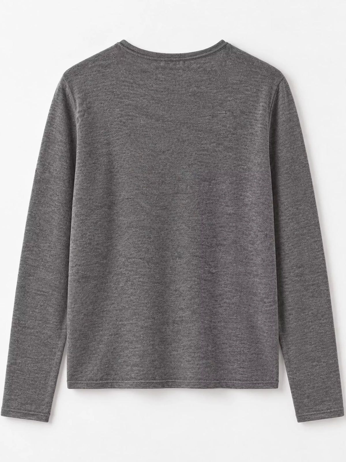 Round neck long sleeve cardigan, product view
