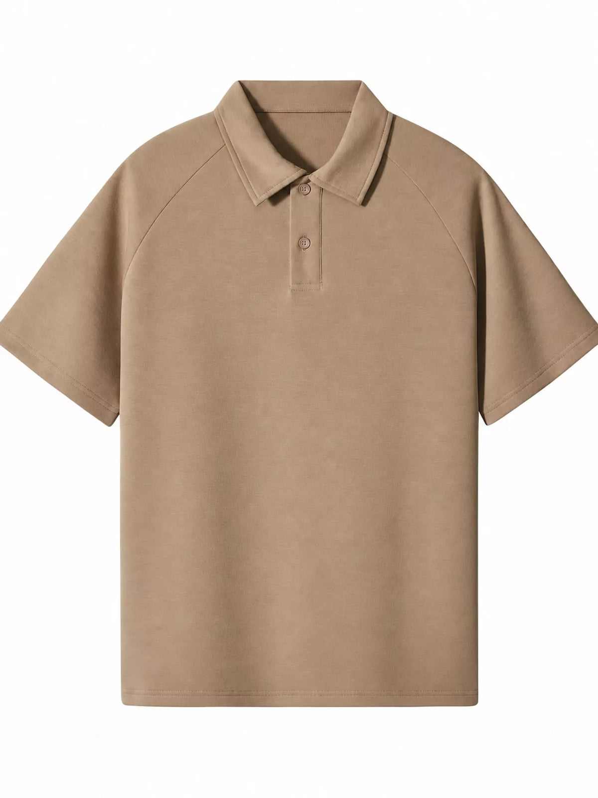 Khaki short sleeve polo t-shirt