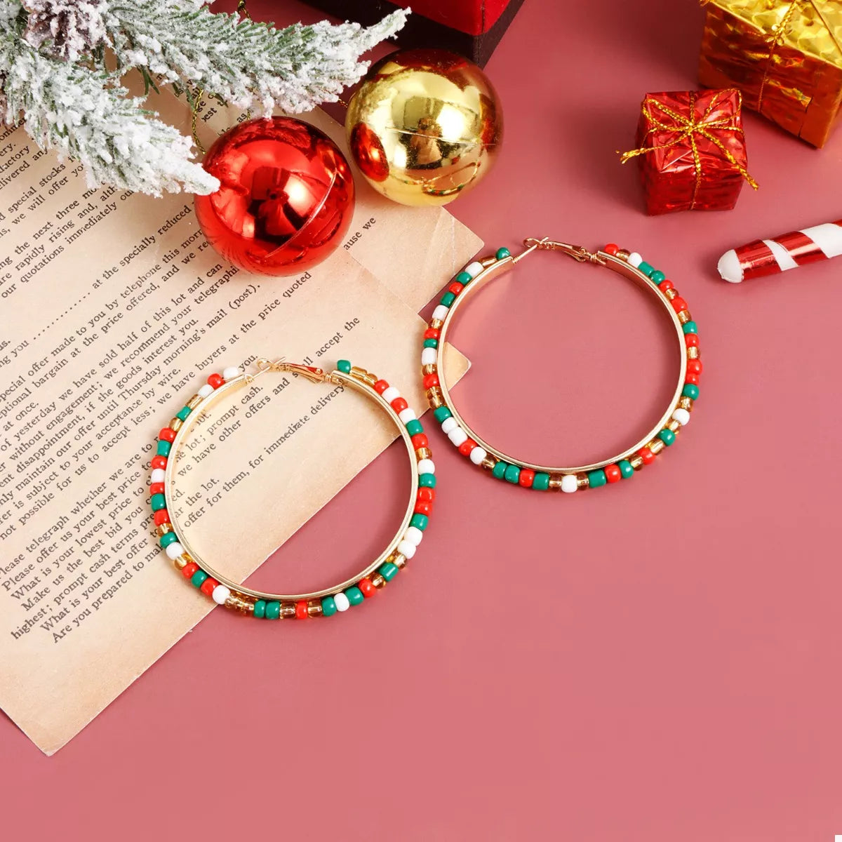 Trendsi 18K Gold-Plated Hoop Earrings -