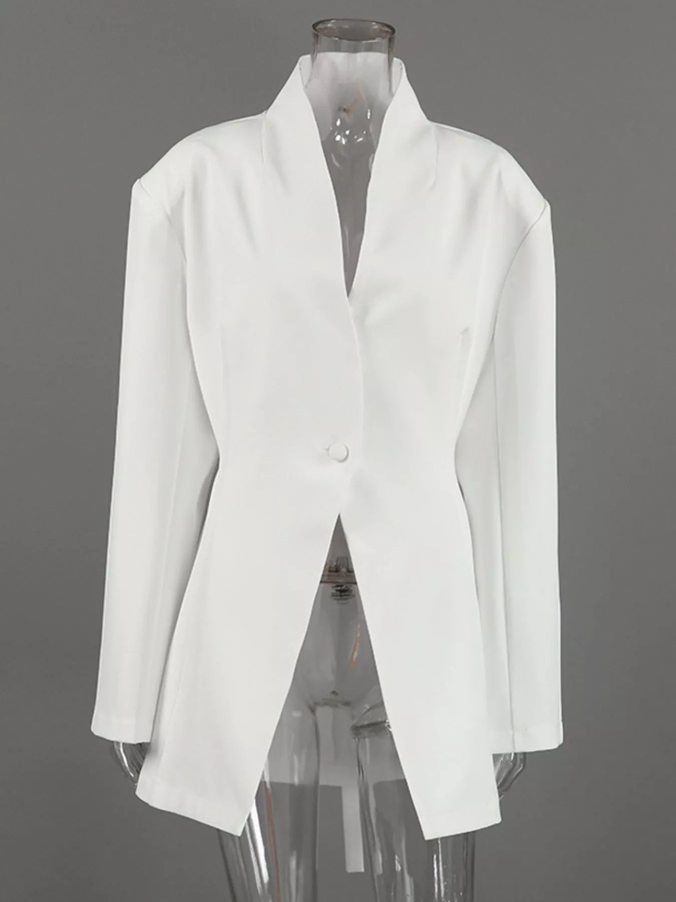 Trendsi One Button Long Sleeve Blazer -
