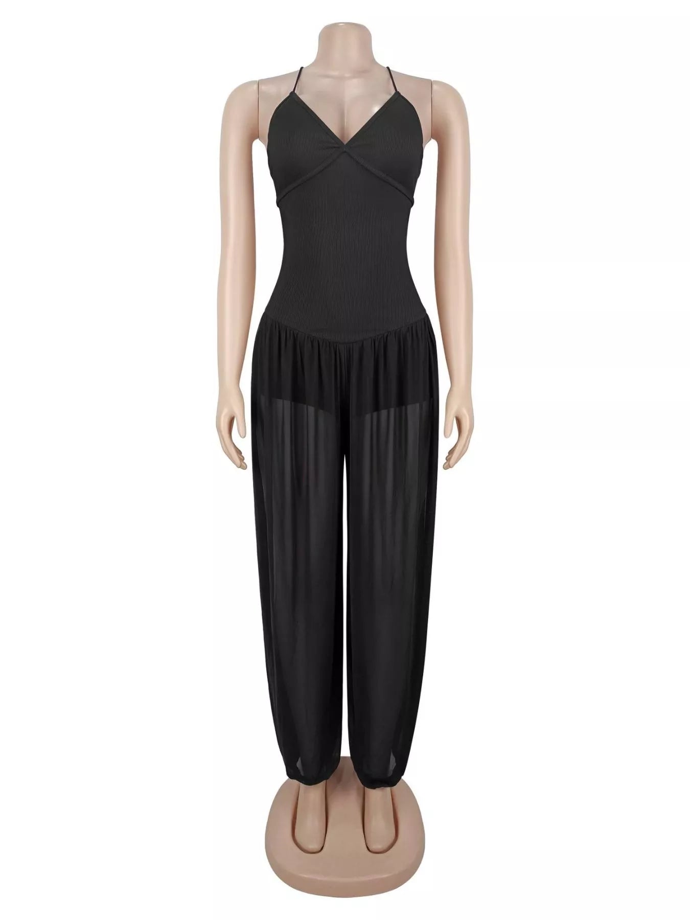 Trendsi Spaghetti Strap Wide-Leg Jumpsuit -