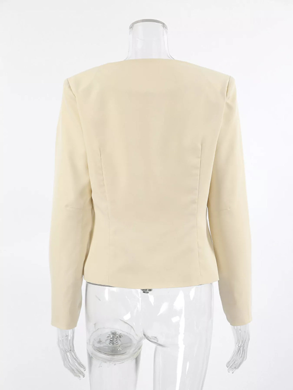 Trendsi Buckle-Front Cropped Jacket -