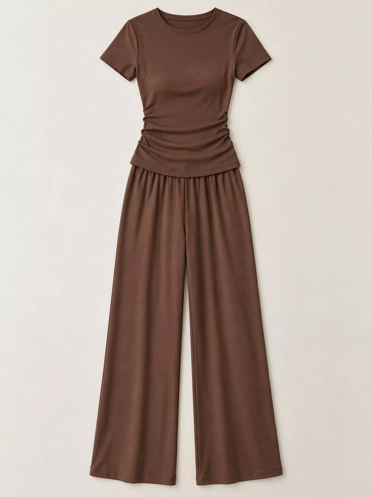 Wide-leg top and pants set, product view