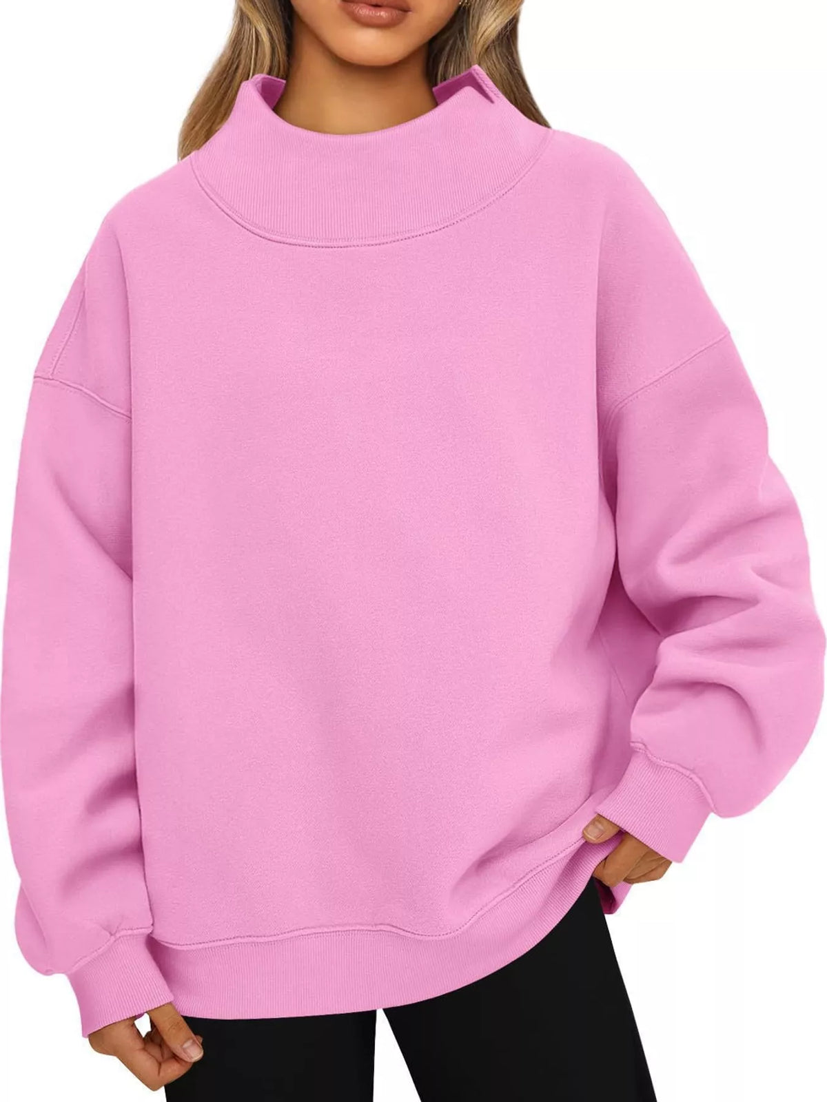 Oversized sweatshirt, pink front