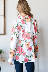 Trendsi Heimish Full Size Multi Color Floral Blazers with Tunic Plus Size -
