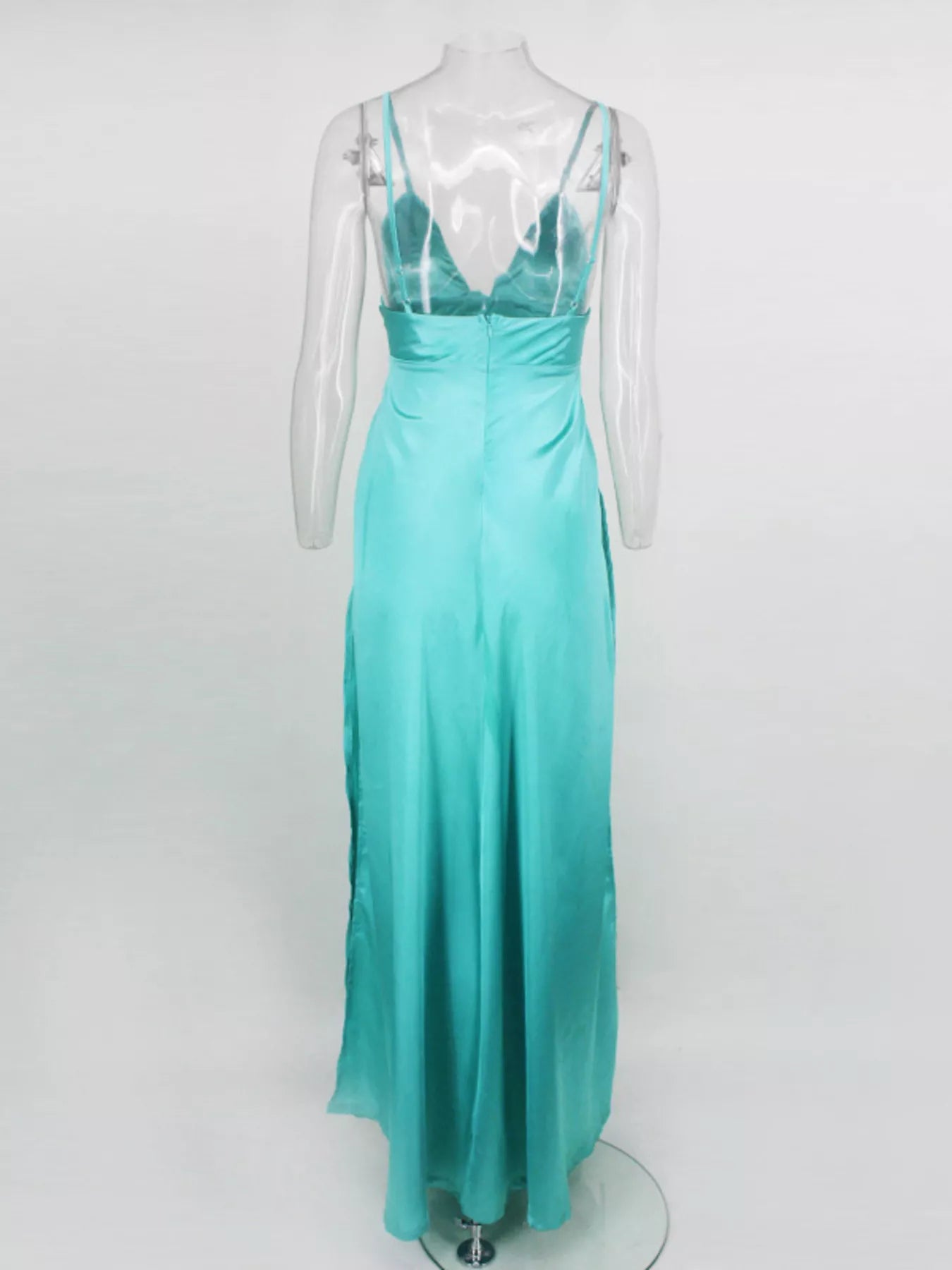 Trendsi High-Slit Spaghetti Strap Maxi Dress -