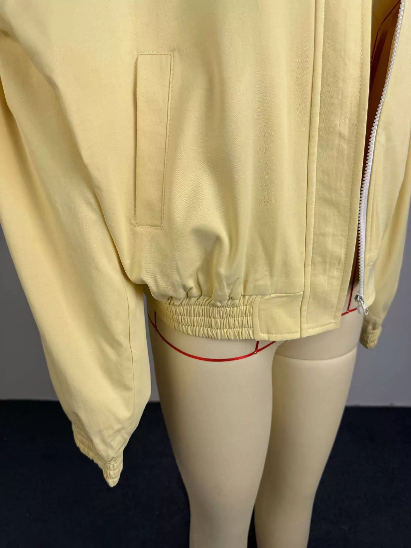 Trendsi Zip Up Oversized Bomber Jacket -