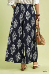 Trendsi Umgee Abstract Print Wide Leg Pants -