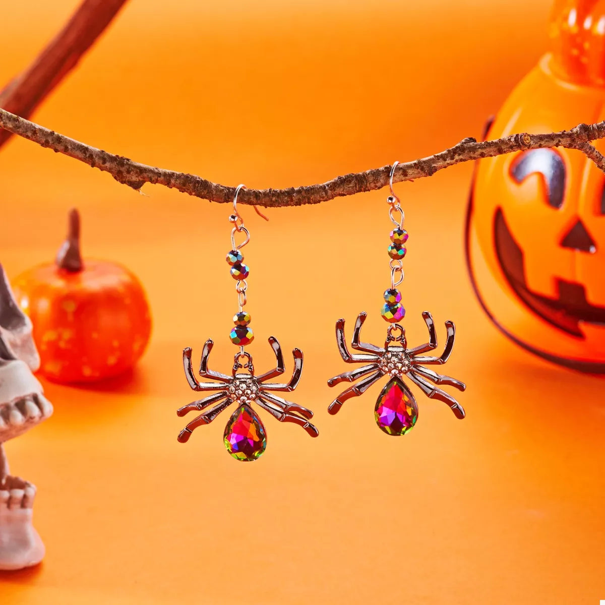 Trendsi Halloween Spider Dangle Earrings -