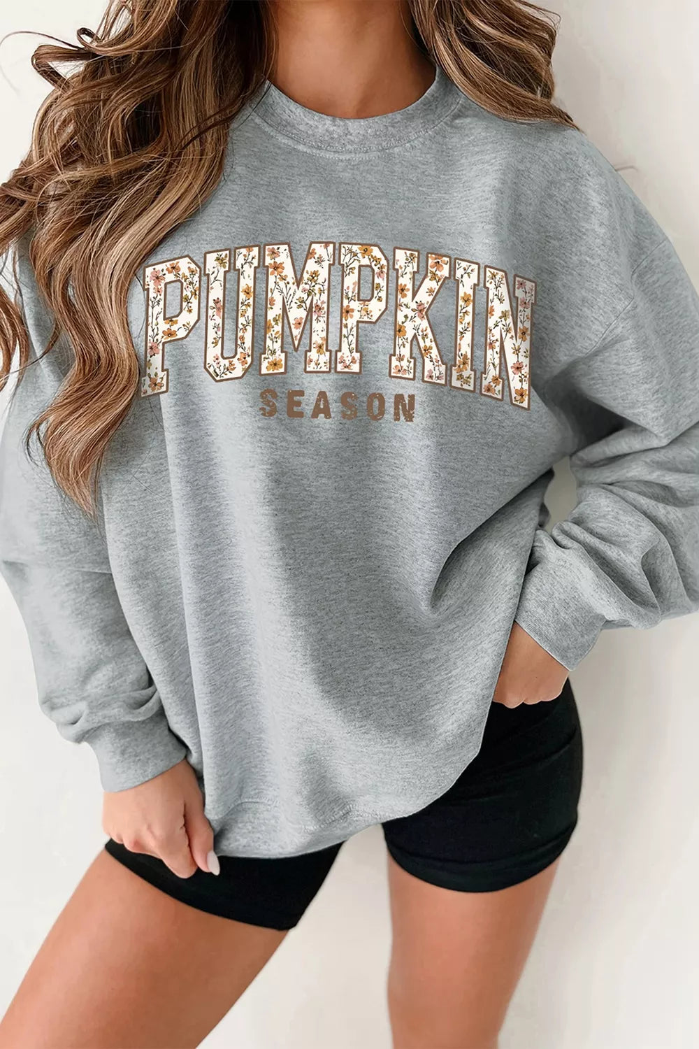Trendsi PUMPKIN SEASON Oversized Pullover Sweatshirt -