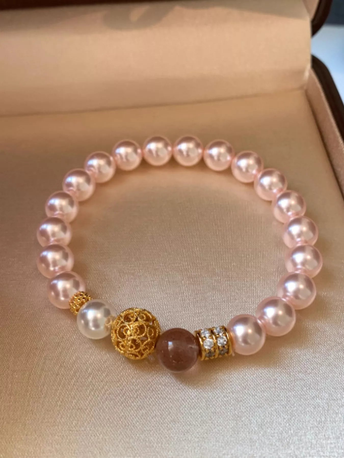 Trendsi Pearl Beaded Bracelet -