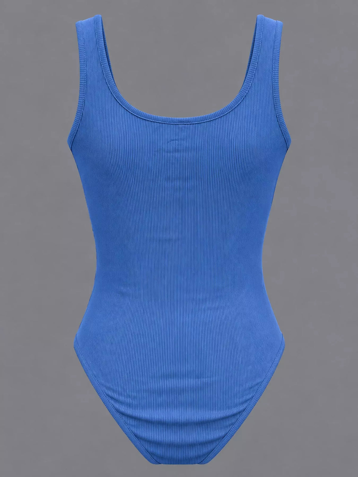Ribbed bodysuit, blue front