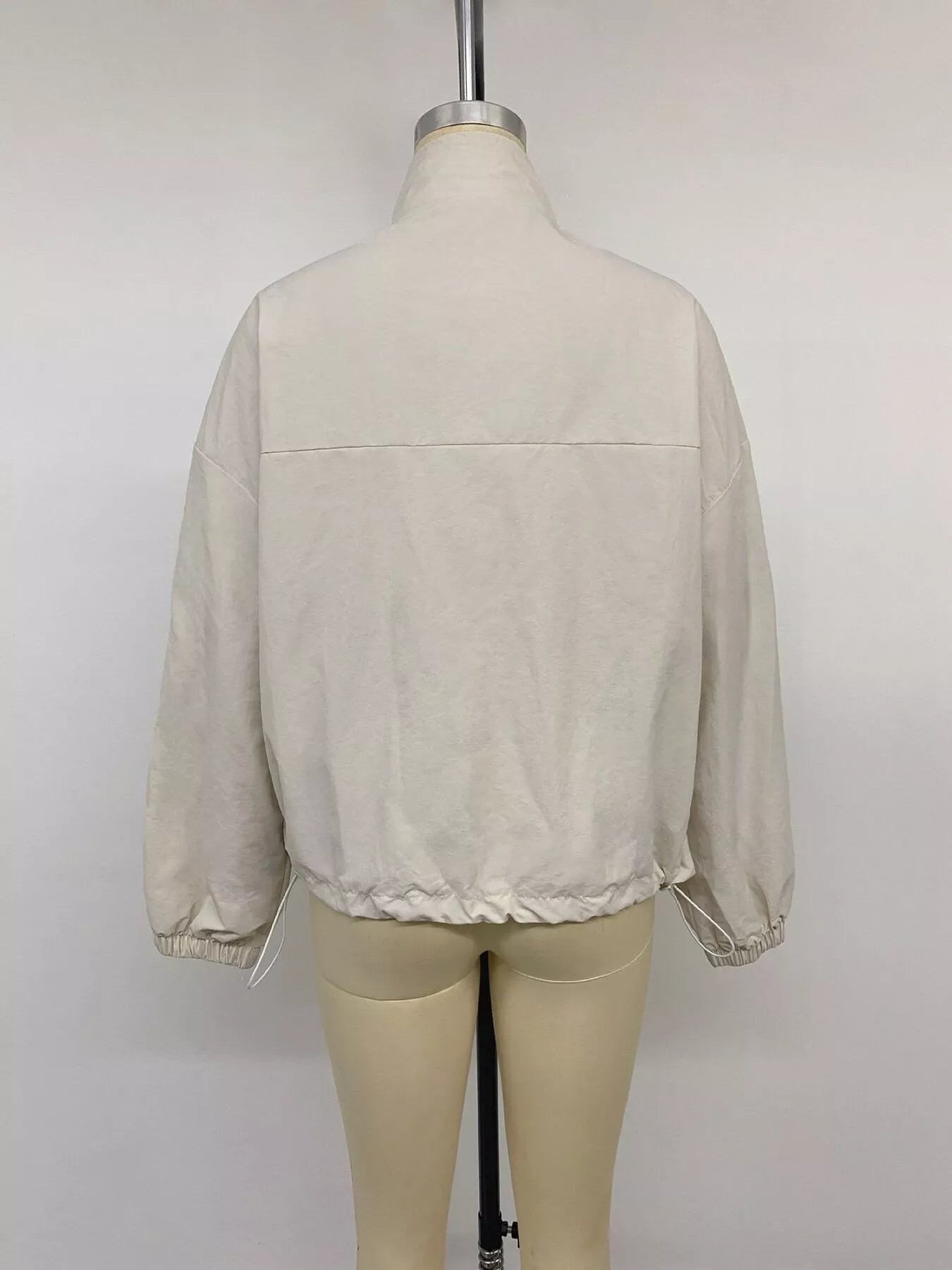 Trendsi Zip-Up Dropped Shoulder Jacket -
