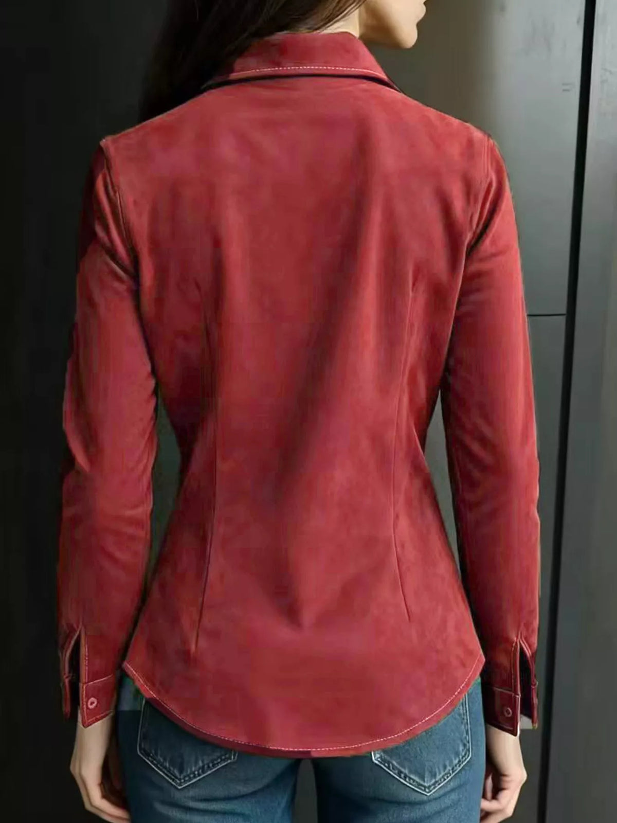 Trendsi Classic Slim-Fit Long Sleeve Shirt -
