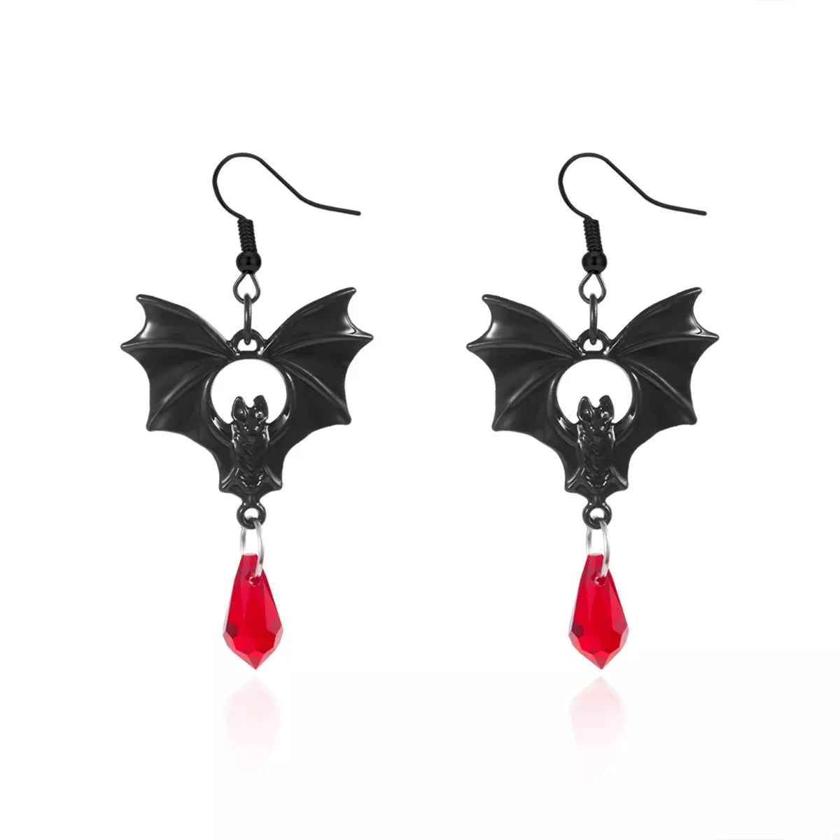 Trendsi Gothic Bat Drop Earrings -