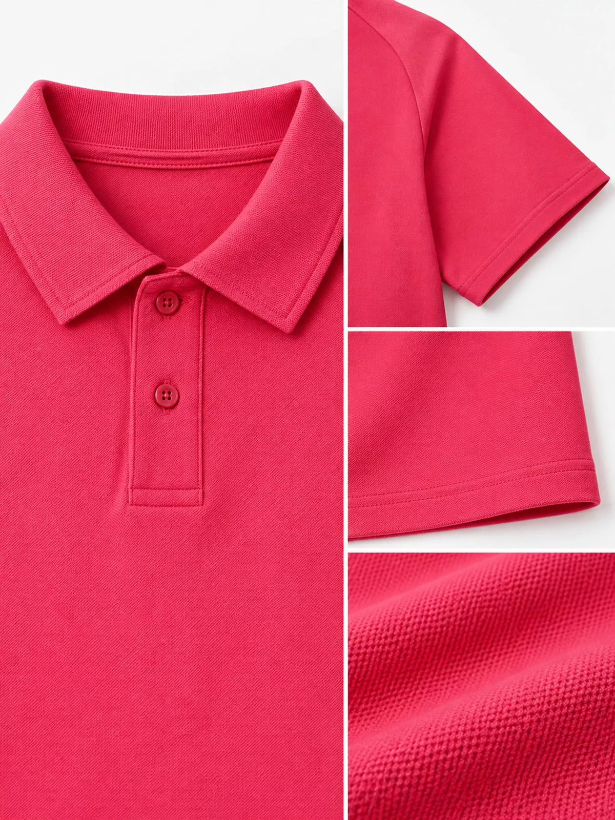 Dragon Fruit Pink short sleeve polo t-shirt