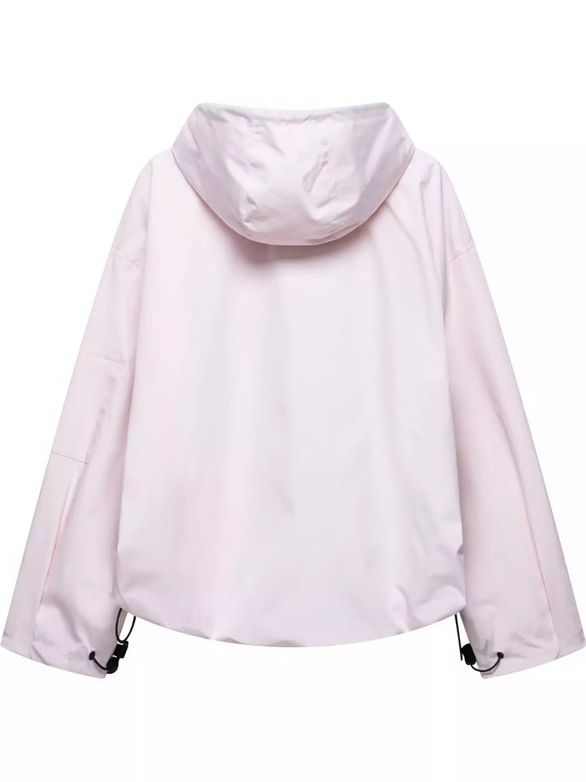 Half-Zip Hooded Anorak Jacket — back view