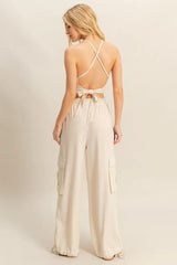 Trendsi HYFVE Crop Top and Cargo Pants Set -