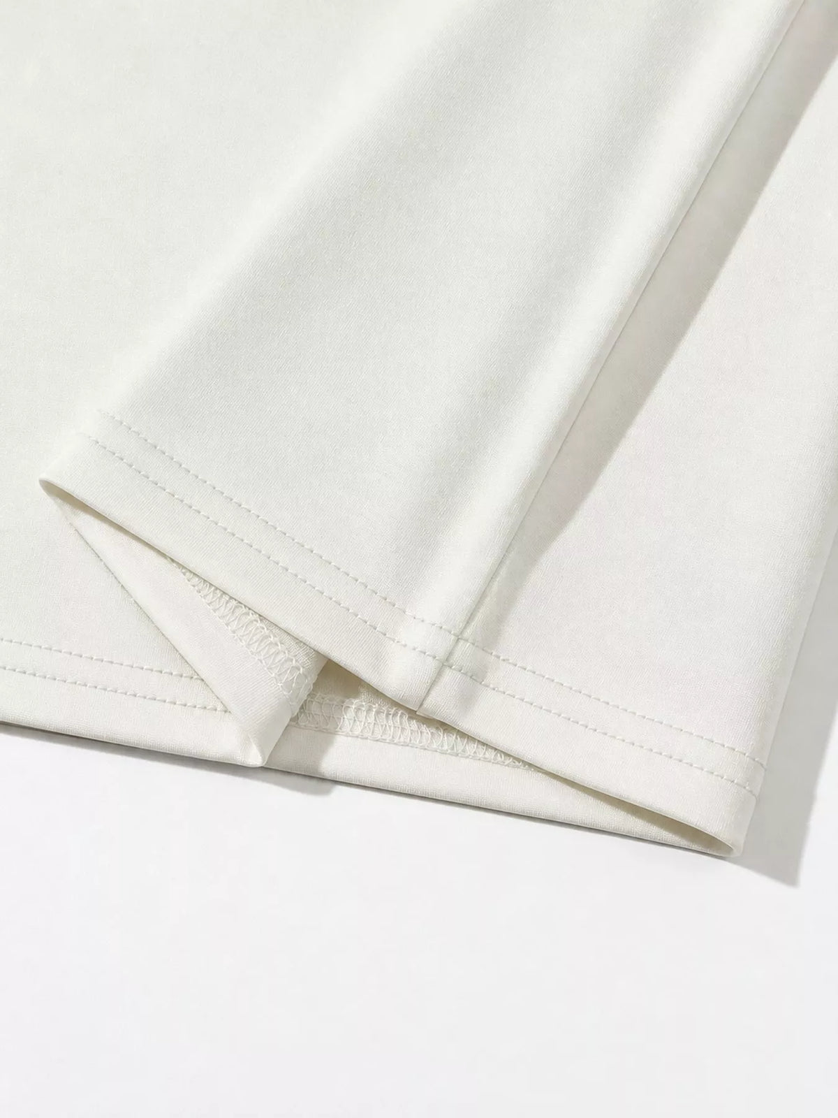 Ruched Bodycon Mini Skirt — garment construction details