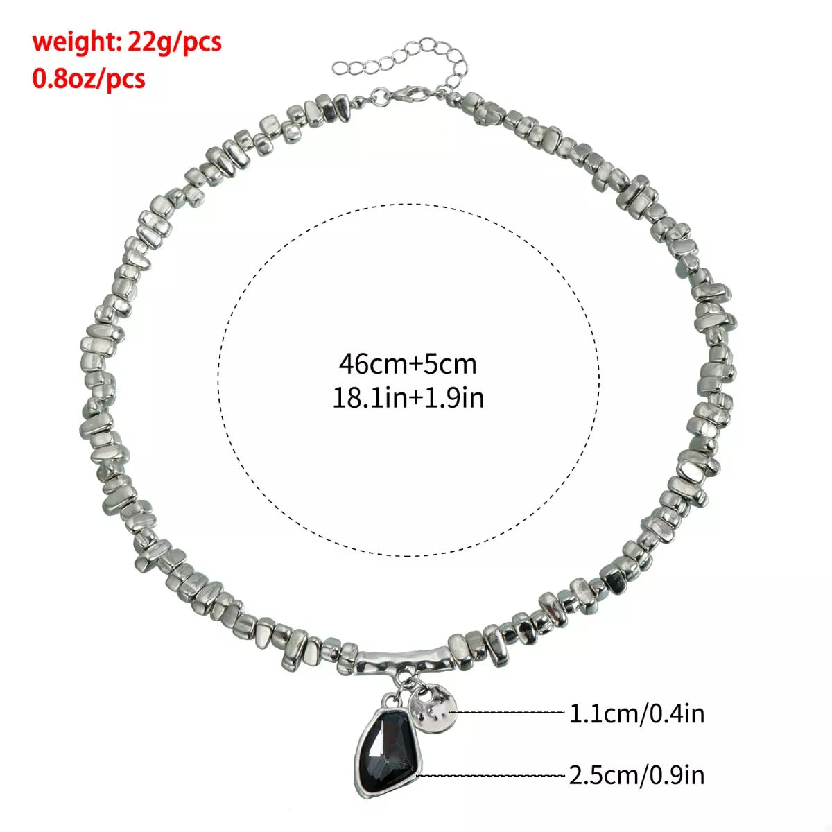 Trendsi Silver-Plated Minimalist Pendant Necklace -