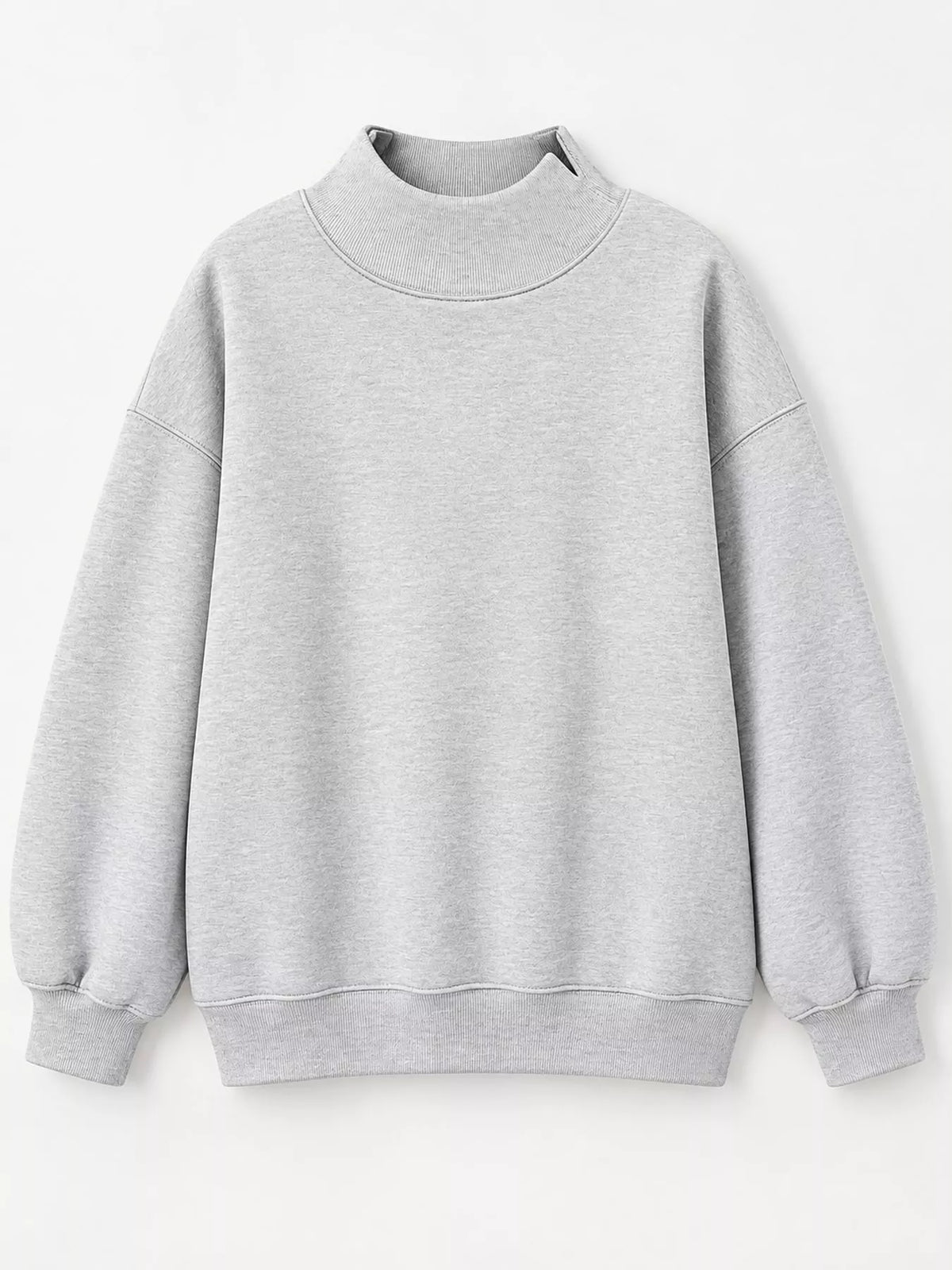 Oversized sweatshirt, gray flat lay