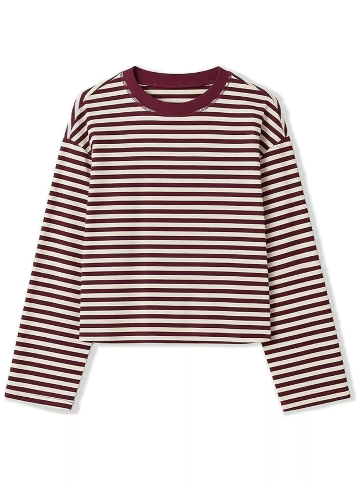 Long Sleeve Crew Neck T-Shirt — garment front