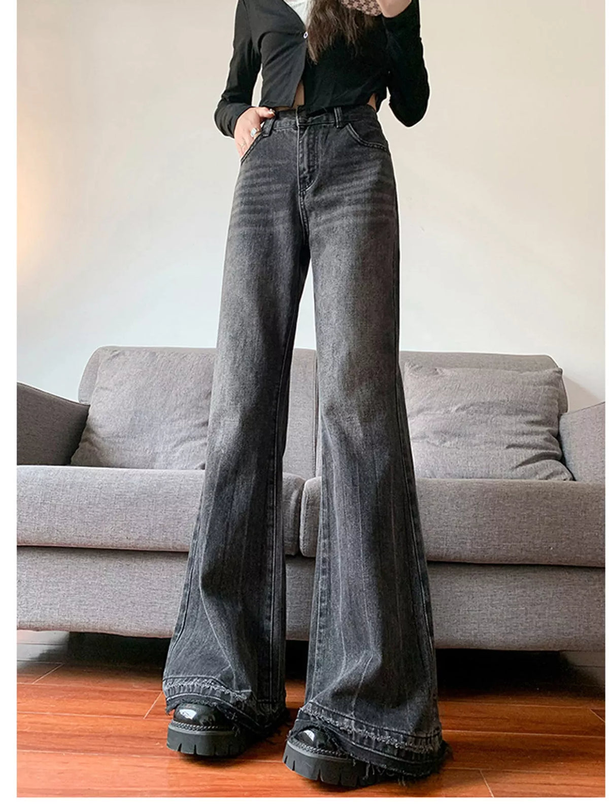 Flare-leg jeans