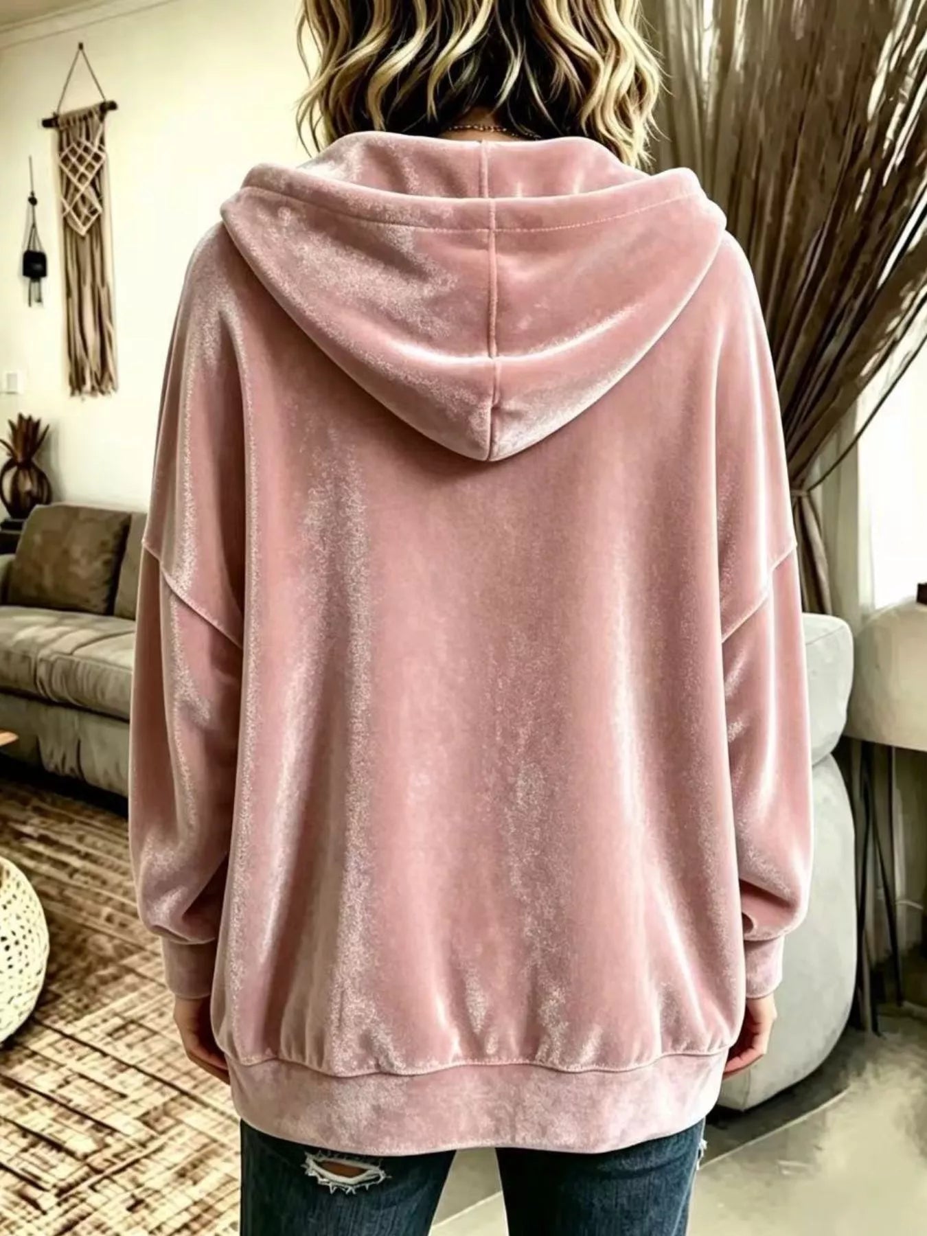 Trendsi Full Size Casual Button-Down Hooded Outerwear Plus Size -