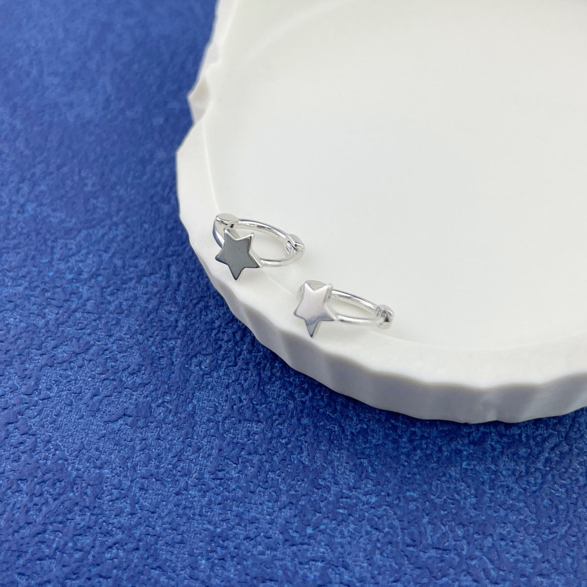 Trendsi 925 Sterling Silver Star Earrings -