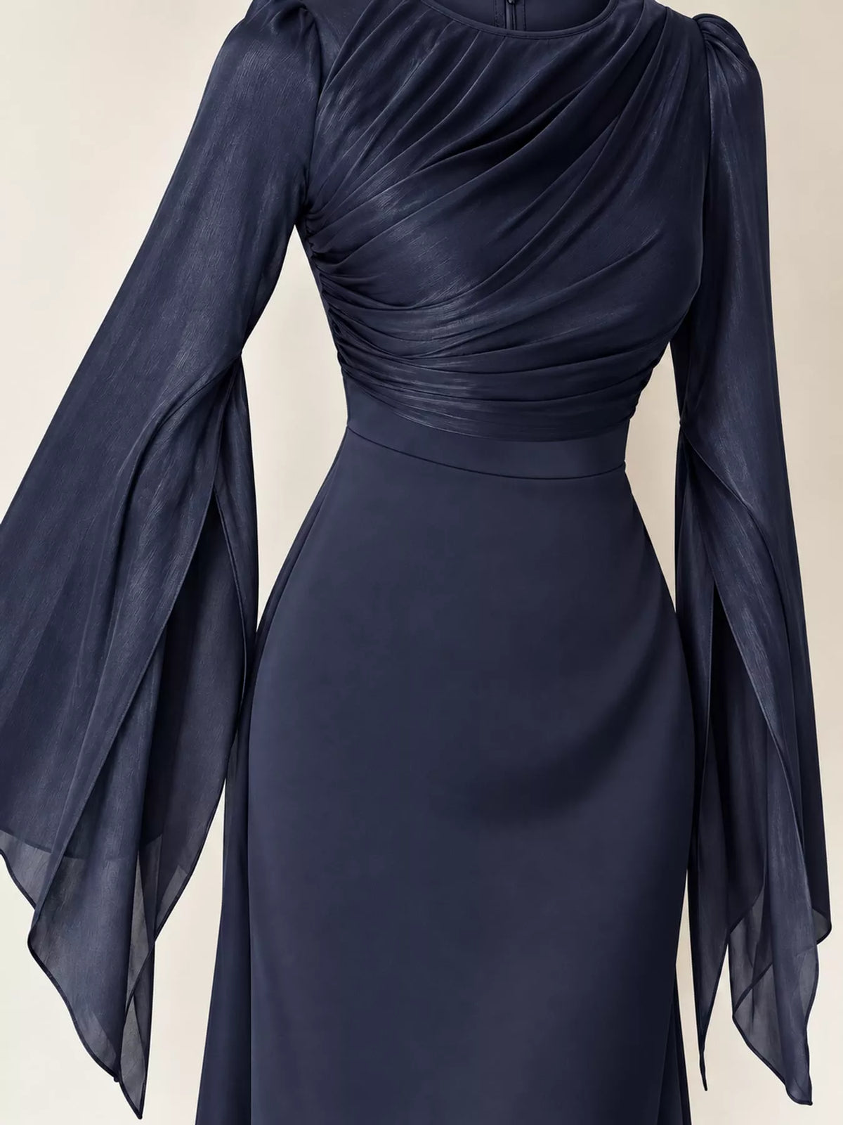 Round Neck Maxi Dress — construction details