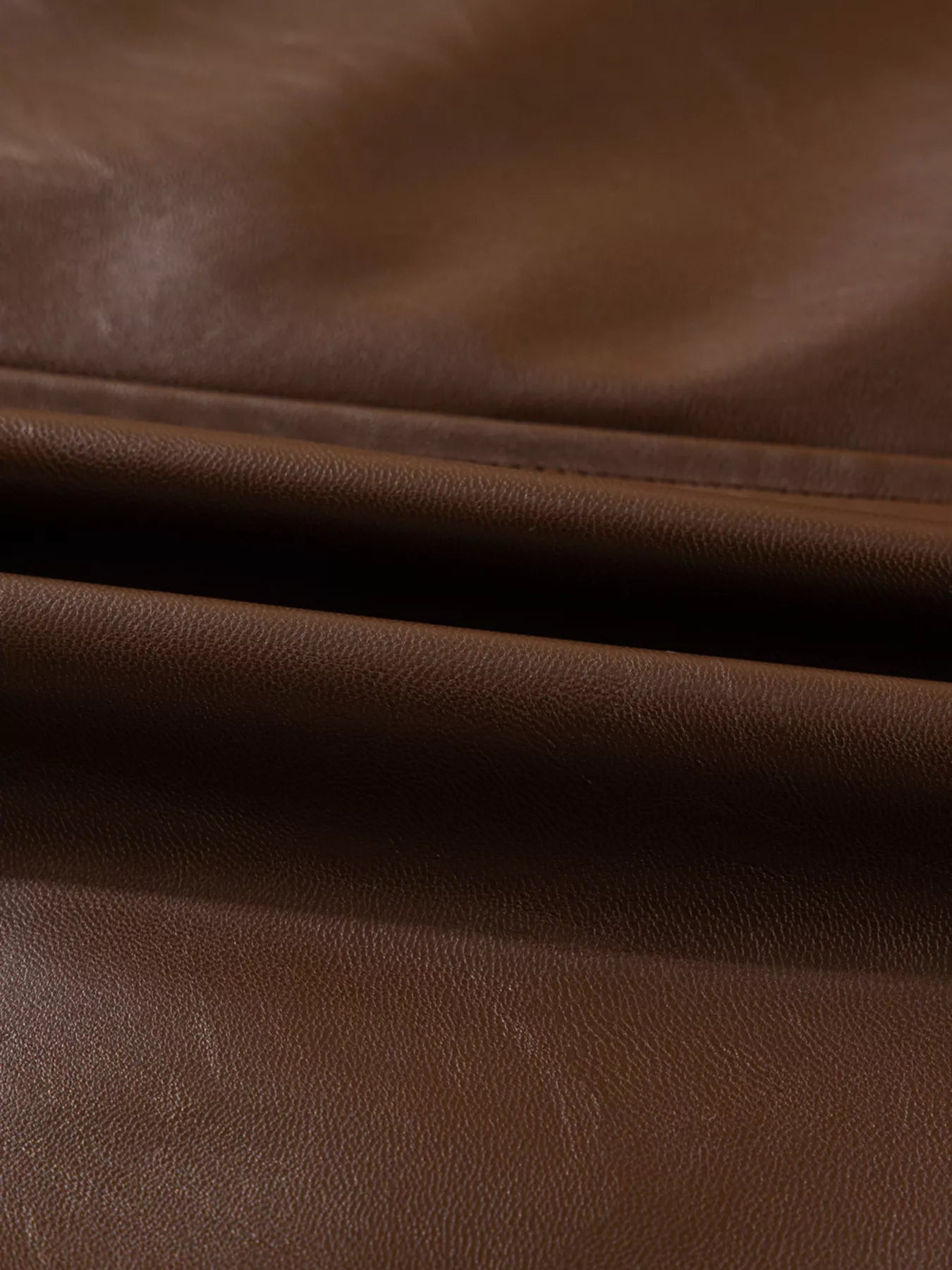 Trendsi Double Flap Pocket Drawstring Hem Leather Jacket -