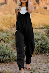 Trendsi Double Take Full Size V-Neck Sleeveless Jumpsuit with Pockets -