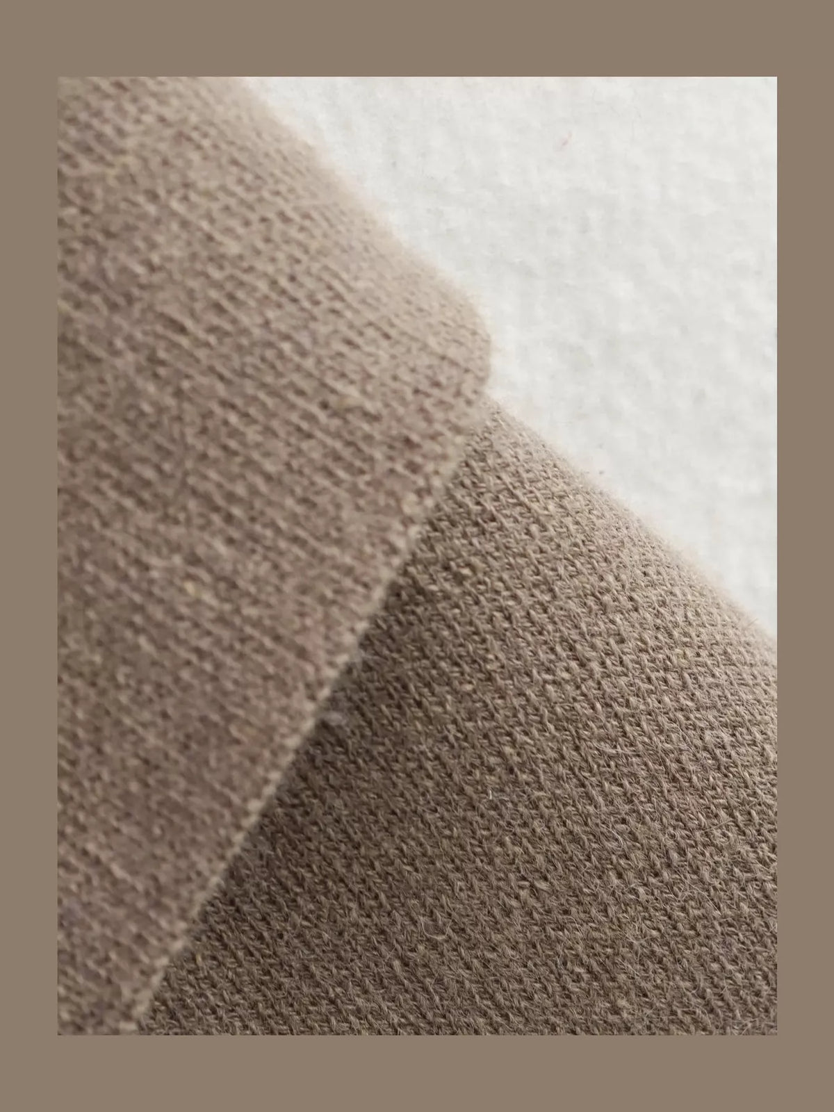 Oversized Drape-Front Knit Cardigan — garment construction details