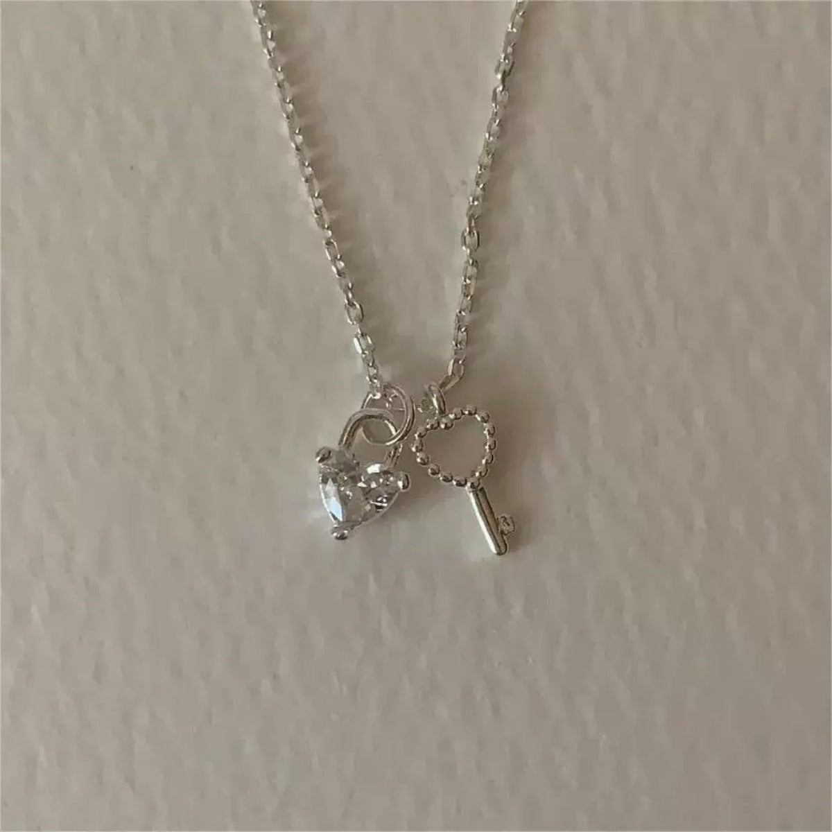 Trendsi 925 Sterling Silver Heart Necklace -