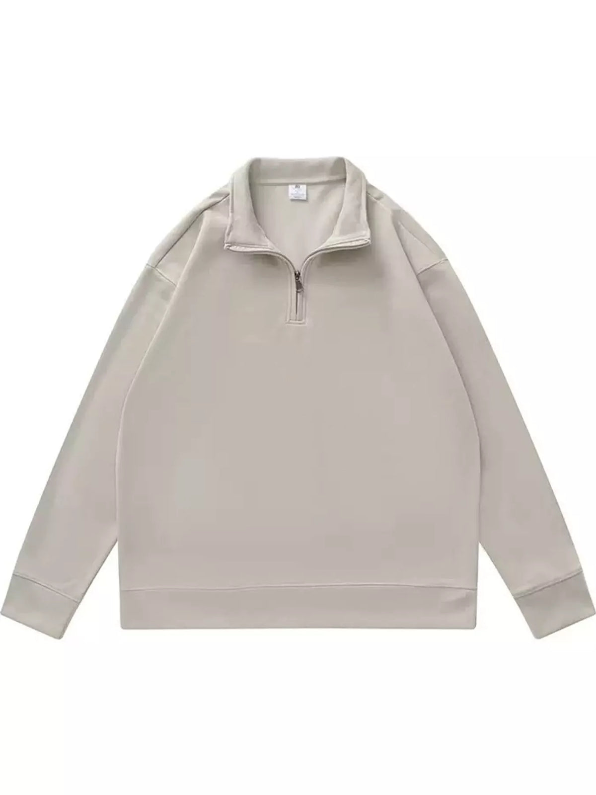 Quarter-Zip Long Sleeve Sweatshirt — garment front