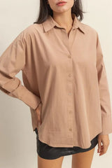 Trendsi HYFVE Button Down Long Sleeve Shirt -
