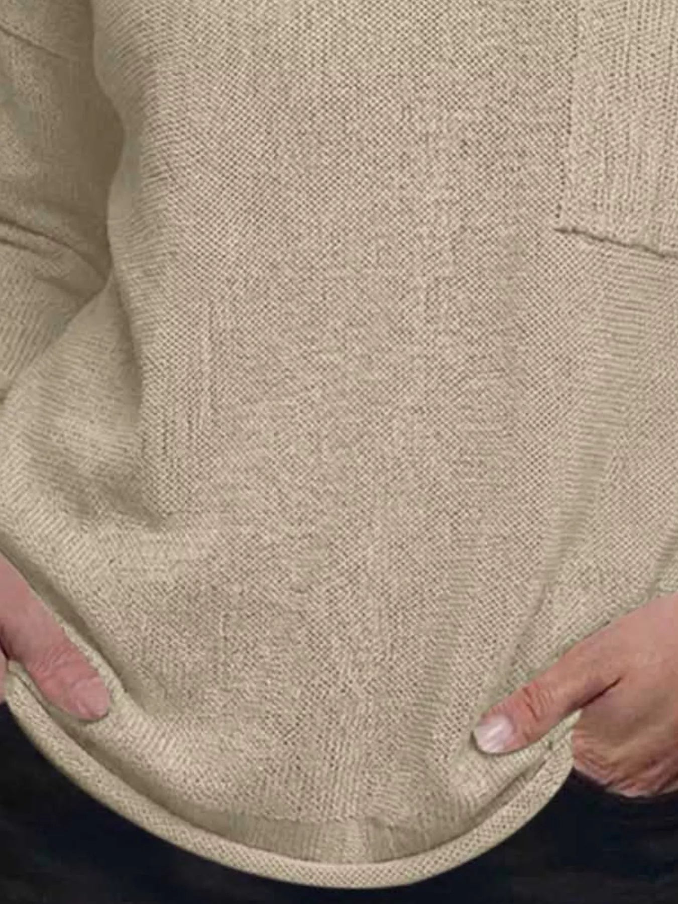 Trendsi V-Neck Chest Pocket Knit Top -