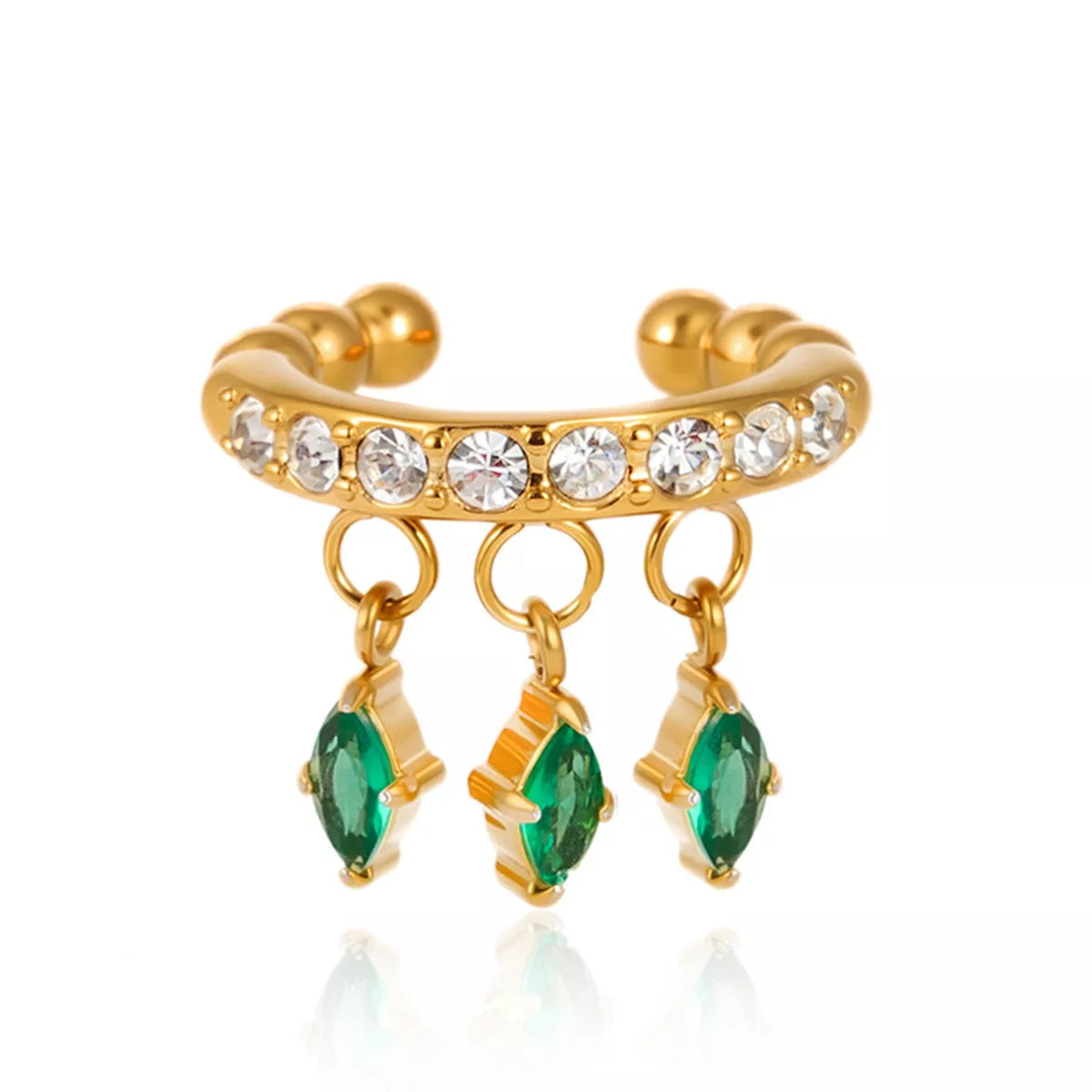 Zircon Beaded Ear Cuffs, product view