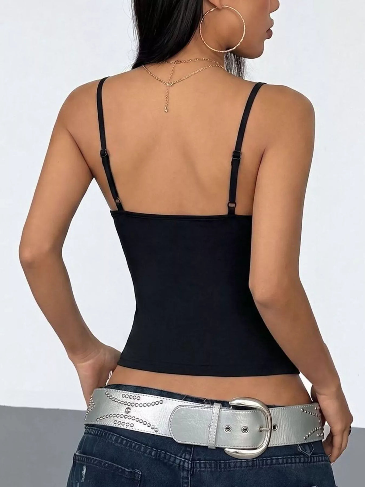 Trendsi Rhinestone Spider Slim Fit Cami -