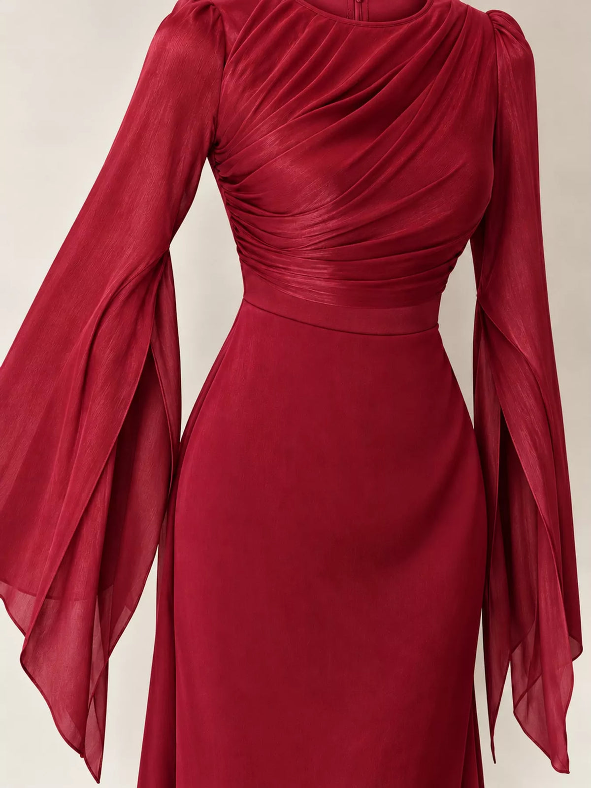 Round Neck Maxi Dress — construction details