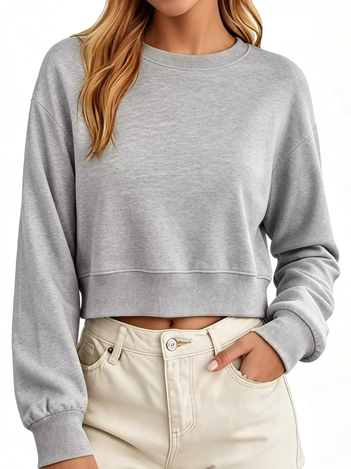 Long-sleeve sweatshirt