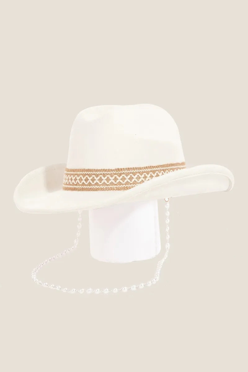 Women's Cowboy Hat Ornate Band Polyester One Size — product view 6