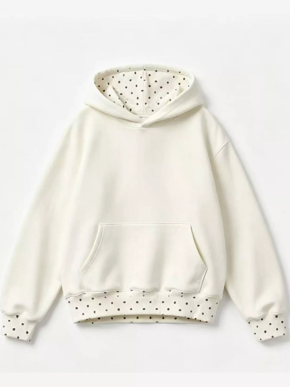 Hoodie and Wide-Leg Pants Set — top component