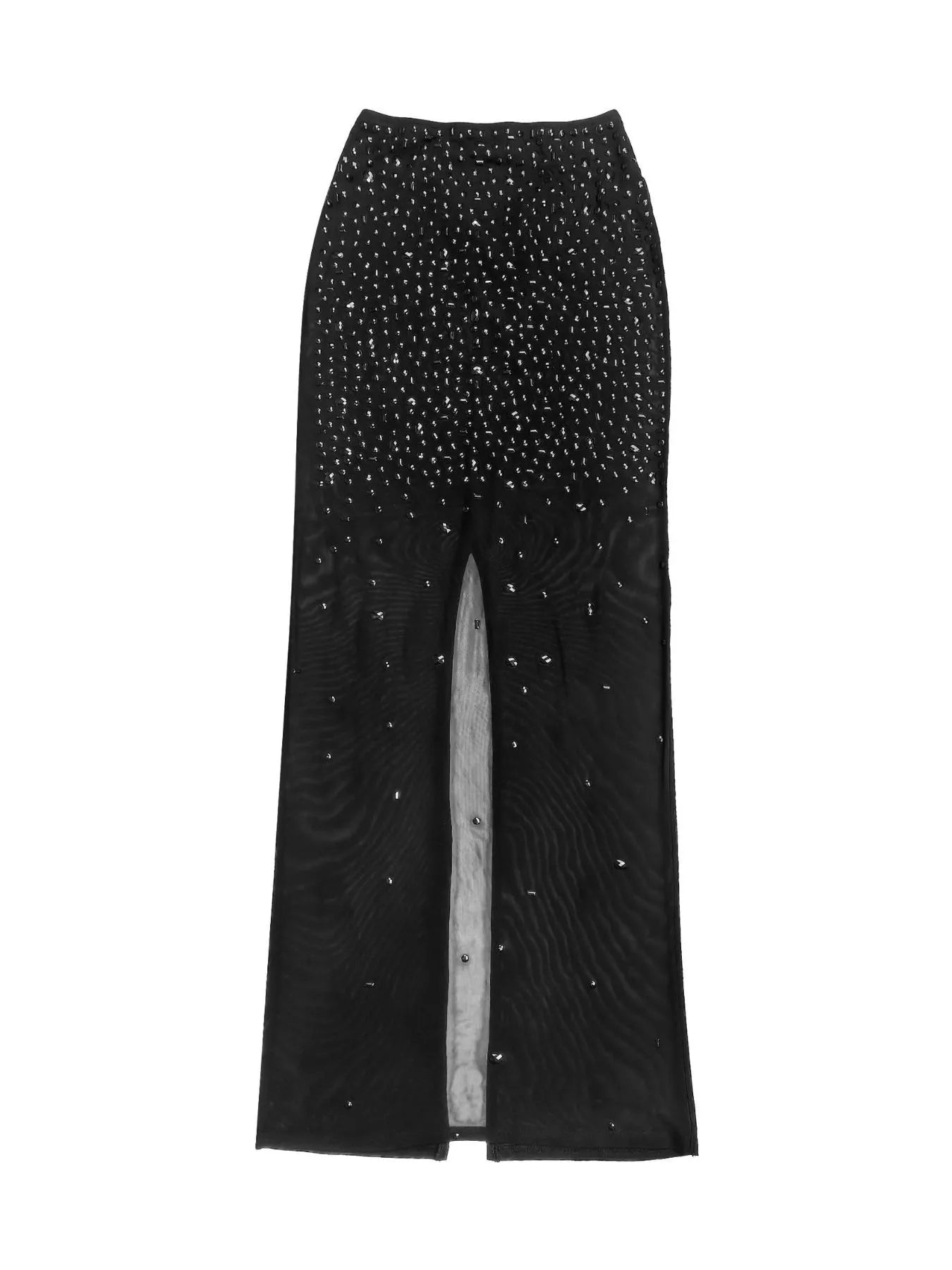 Trendsi Rhinestone Sleeveless Top and Skirt Set -