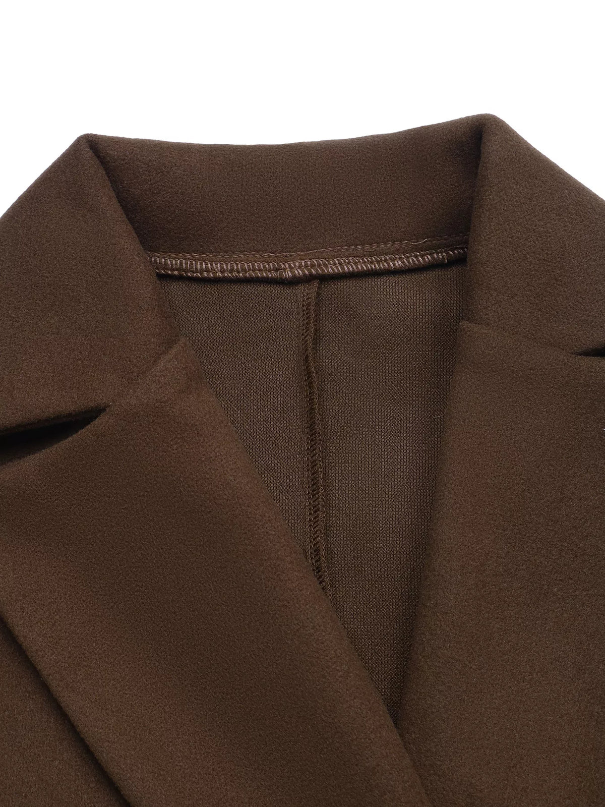 Double-Breasted Longline Coat — construction details